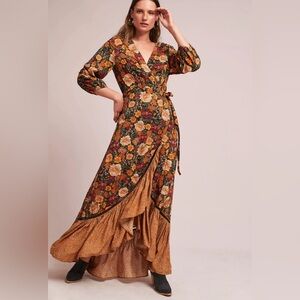 FARM Rio X Anthropologie Madrid Wrap Dress Size Medium